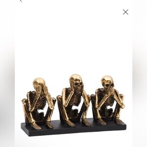 Martha Stewart No evil gold tone decor